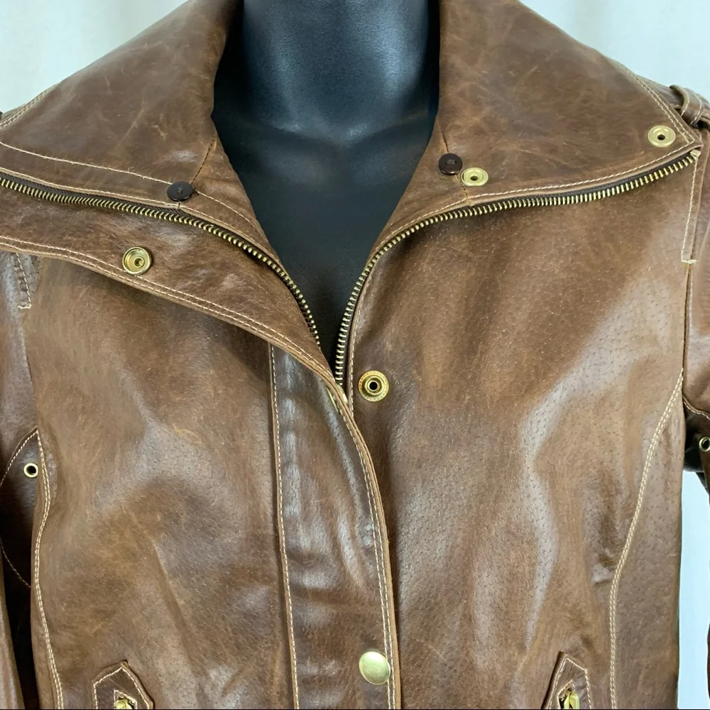 Ana Leather Size S Motorcycle Jacket , size small - Picture 3 of 8